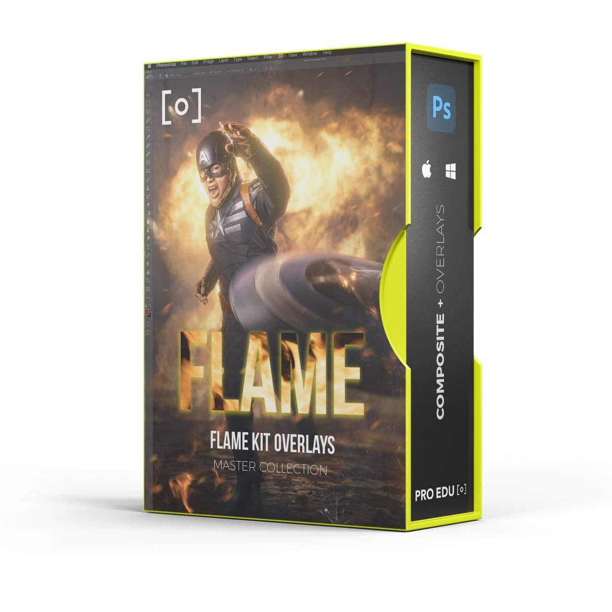 Flame Kit FX Photoshop Overlays Bundle Volume 1 & 2 - PRO EDU PRO EDU PRO EDU