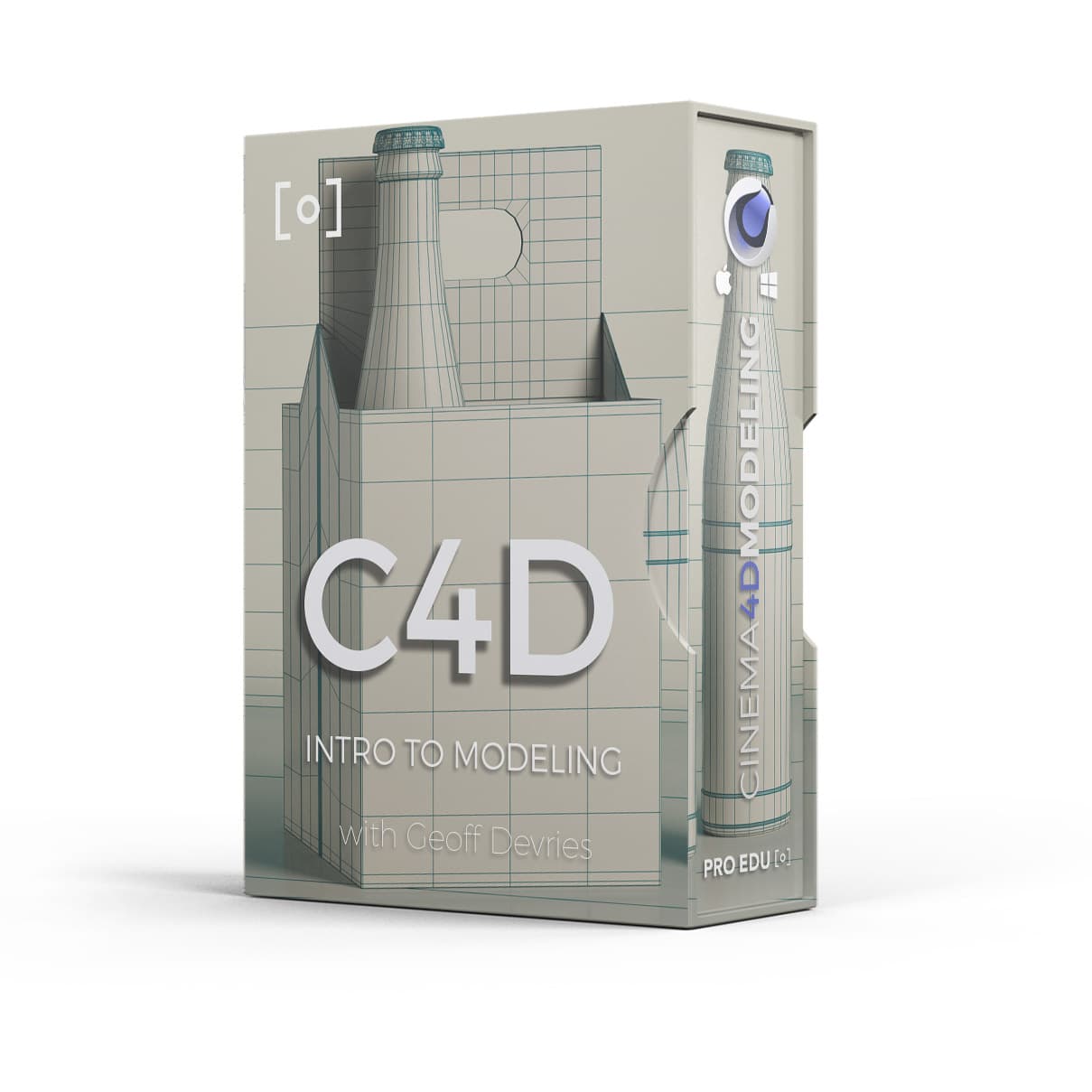 Introduction to 3D modeling in Cinema 4D tutorial. PRO EDU commercial product photography tutorials.