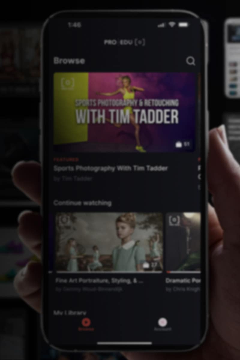 iOS app pro edu photography courses