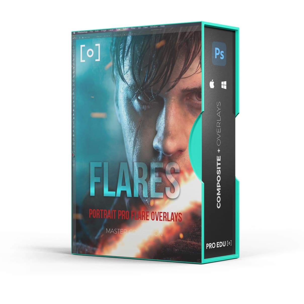 Portraiture Pro Lens FX Flare Photoshop Overlays by PRO EDU PRO EDU PRO EDU